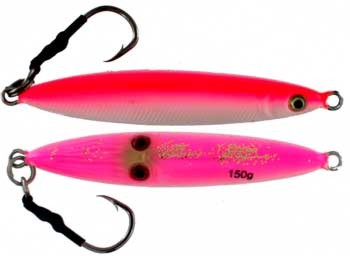 Vertical Jig Sinistra Hot Pink 5.25 ounce - Almost Alive Lures