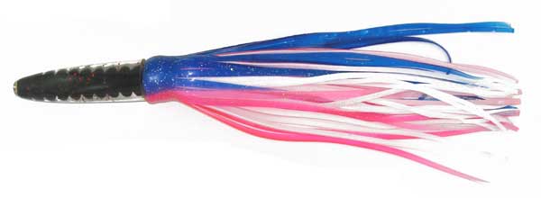 Bullet Head Trolling Lure, Blue, White, Pink, 12 inch