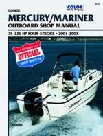 Service Manual, Mercury, Mariner 75 - 225 HP 4-Stroke Outboards, 2001-2003