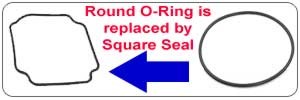 Square Seal replaces O-Ring Models