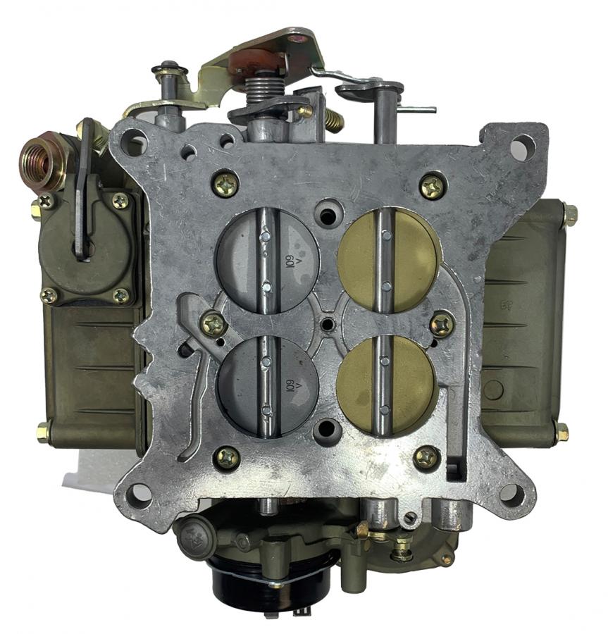 REMANUFACTURED HOLLEY MARINE CARBURETOR, 450 CFM WITH ELECTRIC CHOKE, DICHROMATE FINISH