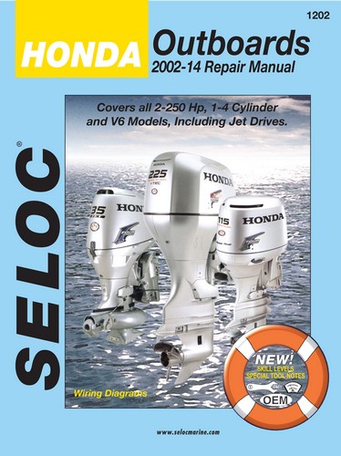 Manual Book Service Repair for Honda Outboard All Engines 2002-2014
