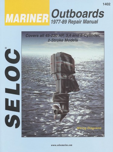 Repair Manual, Mariner Outboards 77-89 45-220 HP