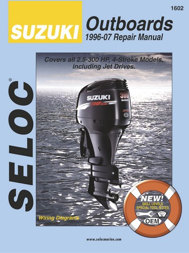 Repair Manual, Suzuki Outbords, 96-07 2.5-300 HP 4-Stroke