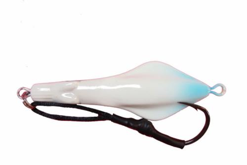 "Sammie" Jig Style 3 Holographic One Side/Painted With Blue Tip