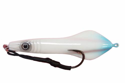 "Sammie" Jig Style 4 Holographic One Side/Painted With Blue Tip 240 Gram