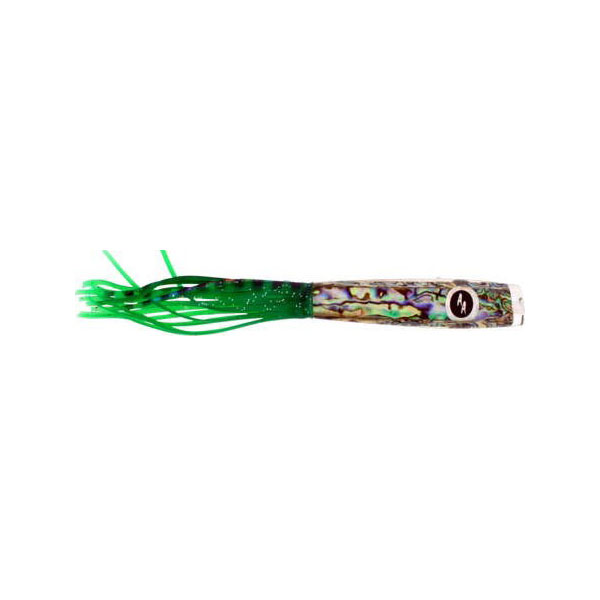 SOOPAH Lure Abalone Shell with Green Skirt, 7 inch