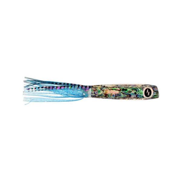 SOOPAH Lure Abalone Shell with Blue, Silver Skirt, 7 inch