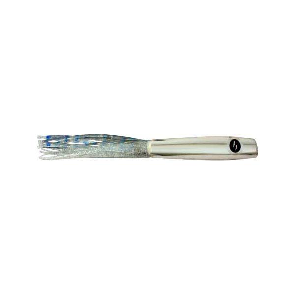 SOOPAH Lure Mirrored with Silver, Blue Skirt, 7 inch