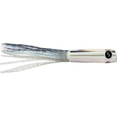 SOOPAH Lure Mirrored with Silver, Blue Skirt, 6 inch
