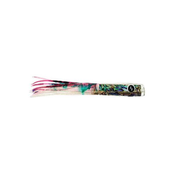 SOOPAH Lure Abalone Shell with Pink, Clear Skirt, 6 inch