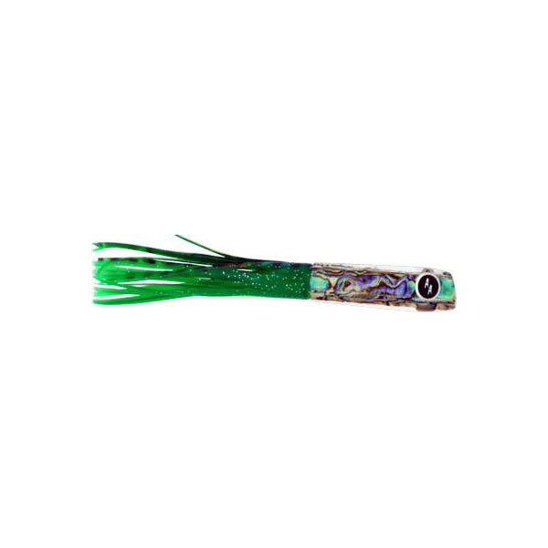 SOOPAH Lure Abalone Shell with Green Skirt, 6 inch