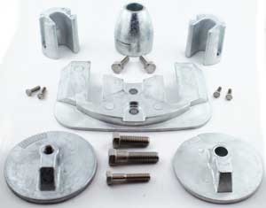 Anode Zinc Kit for Mercruiser Bravo 3 2004 and Newer with Hardware