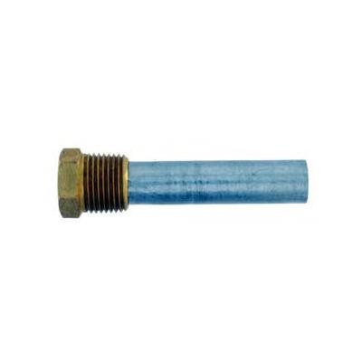 Anode Zinc Pencil with Brass Cap 3/8 NPT 2 Inches Long
