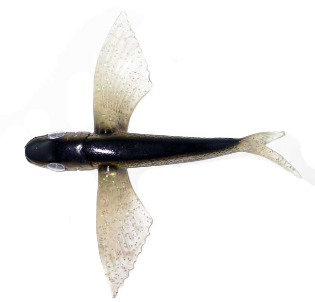 Flying Fish Black/Glitter 8.5" - Almost Alive Lures