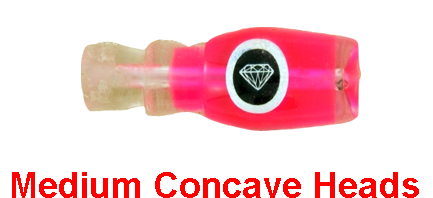 Medium Resin Concave Lure Heads
