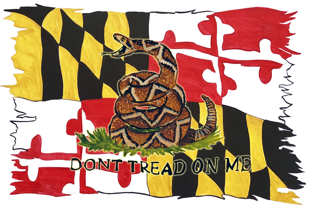 Maryland Flag - Don't Tread On Me