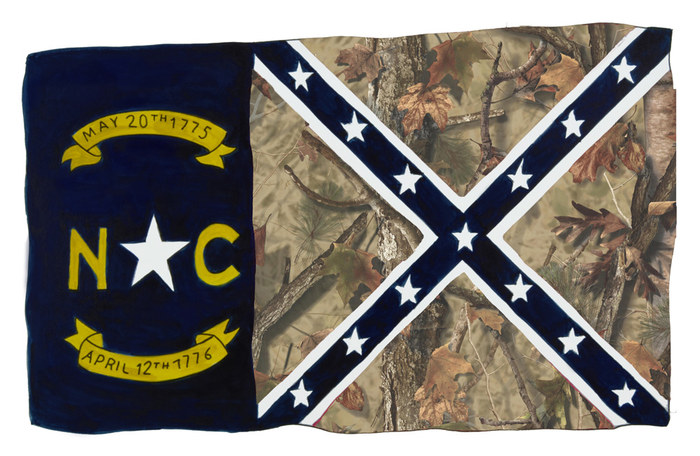 NC Camo Confederate Flag