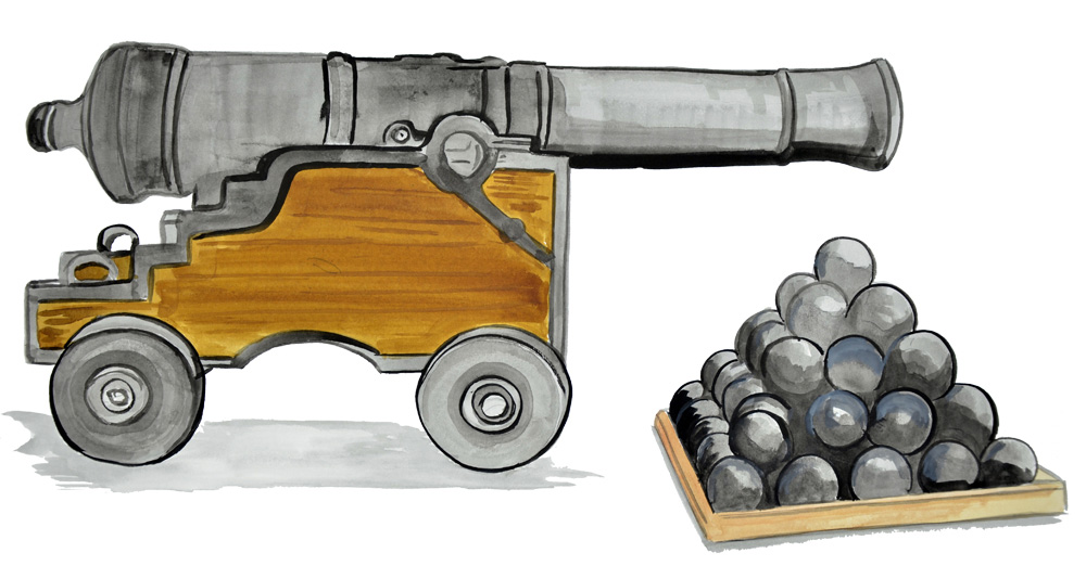 Cannon with Balls