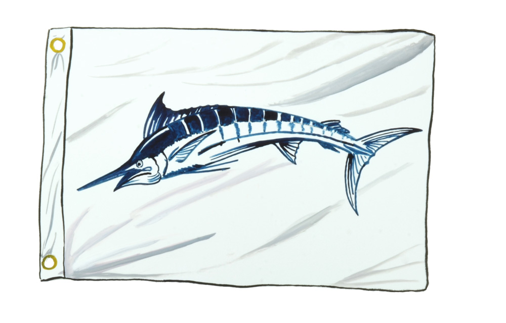 Blue Marlin Release Flag