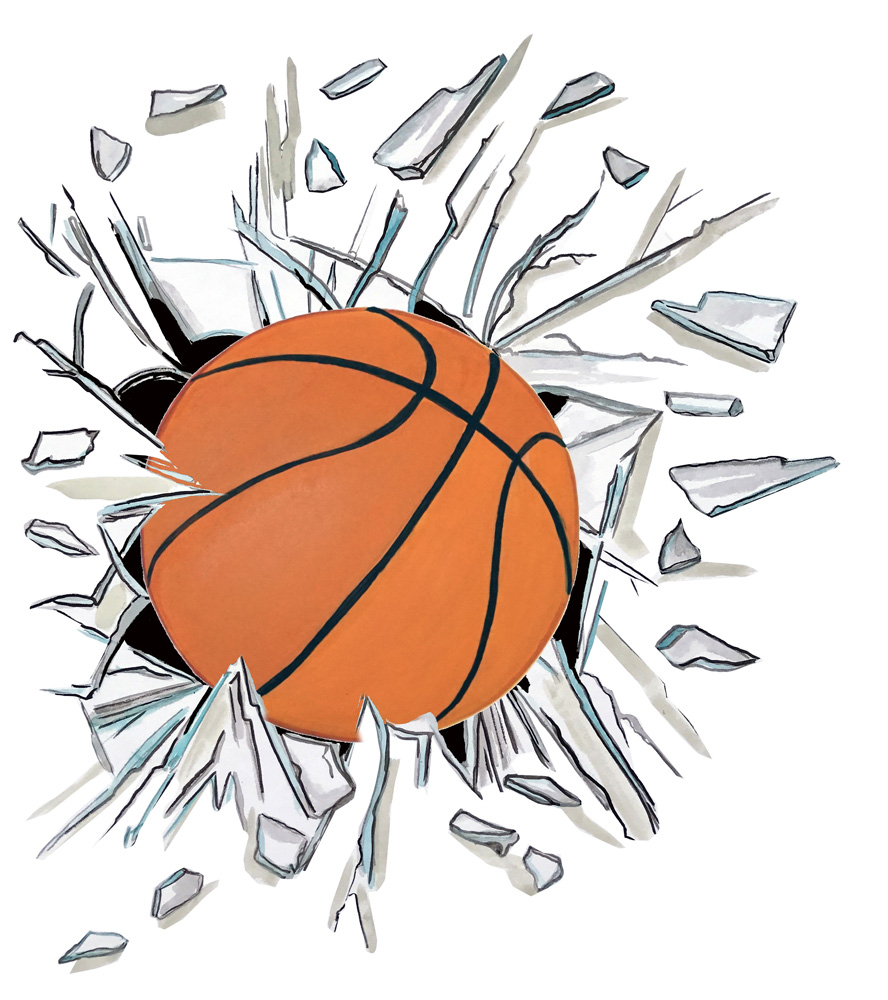 Broken Glass Basketball
