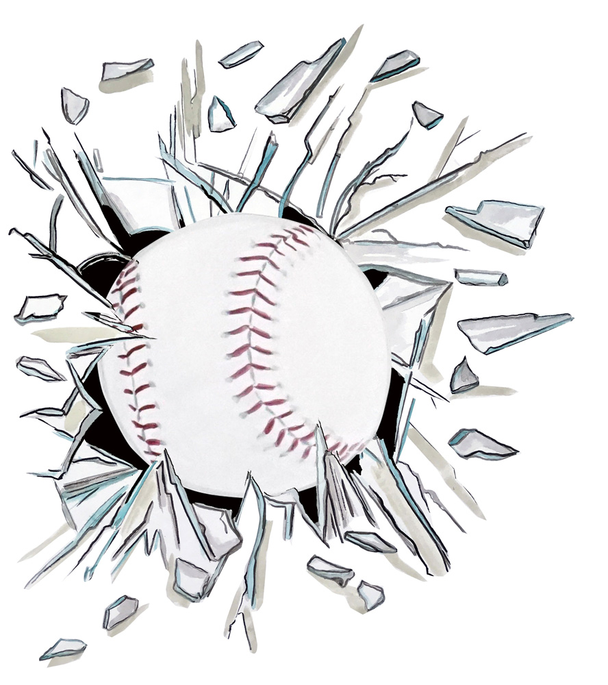 Broken Glass Baseball