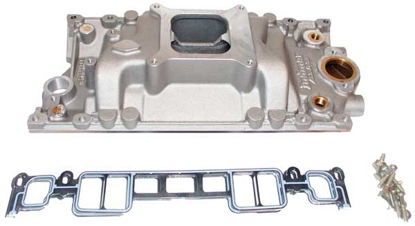 Manifold Intake Marine Aluminum with Bronze Crossover GM 305 350 Vortec V8