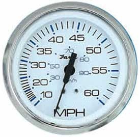Speedometer 60 MPH 4", Chesapeake White Stainless Steel (SE9521)