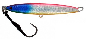 Vertical Jig Arm Pink/Blue/Flash 5.3 ounce - Almost Alive Lures