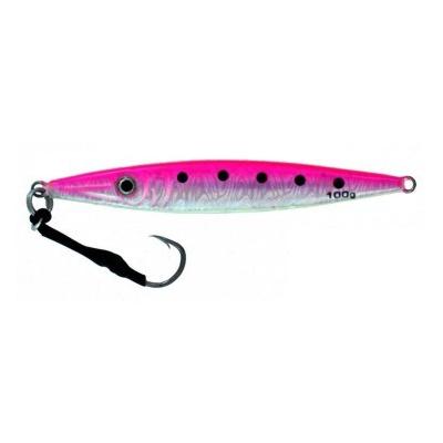 Vertical Jig Garnet Star Pink/Flash/Glow 3.5 ounce - Almost Alive Lures