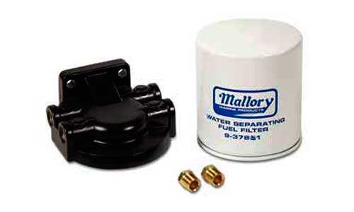 Filter Kit Fuel Water Separating Bracket has 1/4 NPT Inch Inlets and Outlets